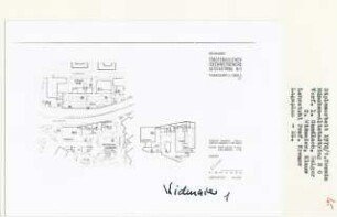 Altstadtring München (Diplomarbeit bei Willy Kreuer): Planausschnitt A, Grundriss Ebene U1 und 0, 1:500