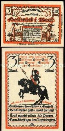 Delbrück, Notgeldserie , 3 Mark