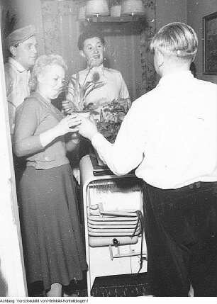 Geburtstag von Dorle (Dora Höhne) - Mutter von Ingrid, 1958