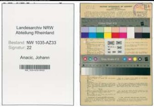 Entnazifizierung Johann Anacic , geb. 10.09.1922 (Autoschlosser)