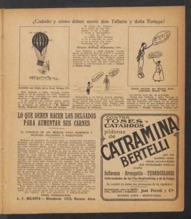 ¿Cuándo y cómo deben morir don Tallarín y doña Tortuga?