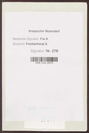 Spann-Register von Ennigerloh und Ostenfelde