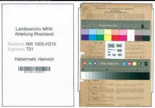Entnazifizierung Heinrich Habermehl , geb. 29.01.1888 (Ordner)