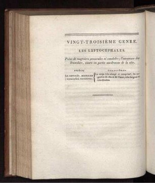 VINGT-TROISIÉME GENRE