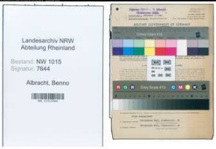 Entnazifizierung Benno Albracht , geb. 08.06.1908 (Fabrikant)