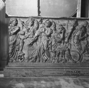 Sarkophag mit Meleagersage: Die Tat der Althea, Tod des Meleager, Tötung der Thestiaden
