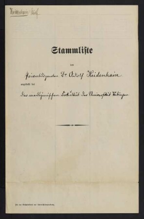 Stammliste