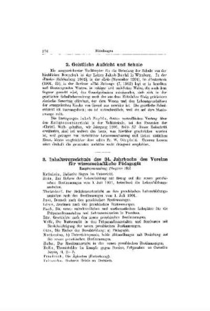 Inhaltsverzeichnis des 34. Jahrbuchs des Vereins für wissenschaftliche Pädagogik : Hauptversammlung Pfingsten 1902