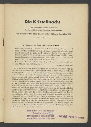 Der Kaiser ging, doch viel zu viele blieben...
