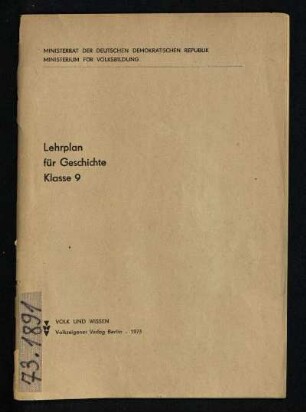 1973: Klasse 9