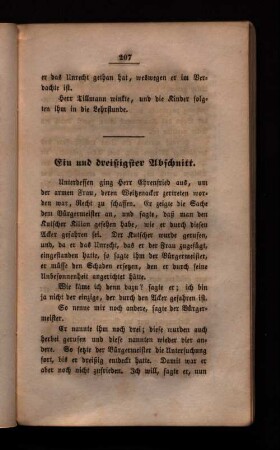 Ein und dreißigster Abschnitt.