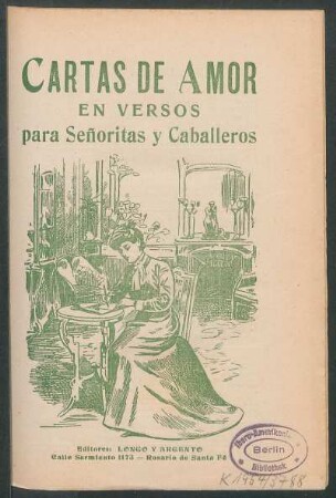 Cartas de amor en versos para señoritas y caballeros