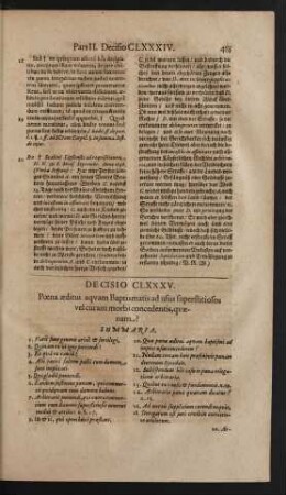 Decisio CLXXXV.