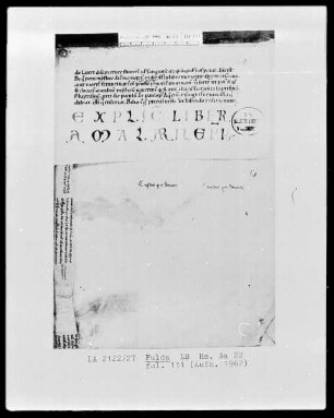 Amalarius Metensis, Liber officialis — ---, Folio 1 recto - 127 rectoSchlusszeile eines Kapitels, Folio 131 recto