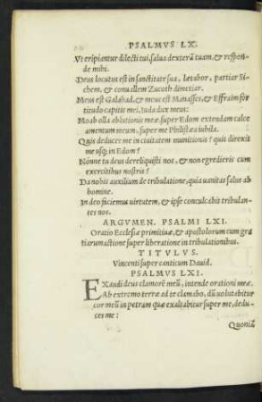 Psalmus LXI. - Psalmus LXX.
