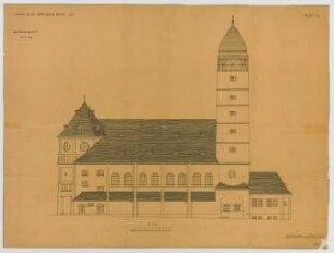 Fischer, Theodor; Ulm; Garnisonkirche (Pauluskirche) - Ansicht