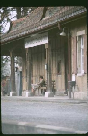 Schwäbisch Gmünd Süd Empfangsgebäude Bahnsteig