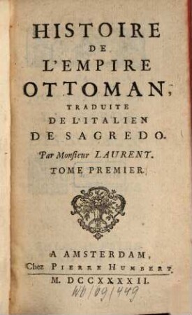 Histoire De L'Empire Ottoman, 1