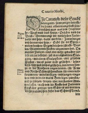 Curatio Morbi.