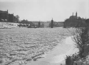 Eisstand der Lahn bei Diez