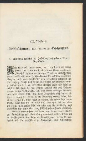 VIII. Abschnitt.