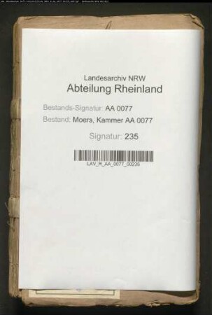 Der durch die Überschwemmung von 1784 verursachte Schaden I
