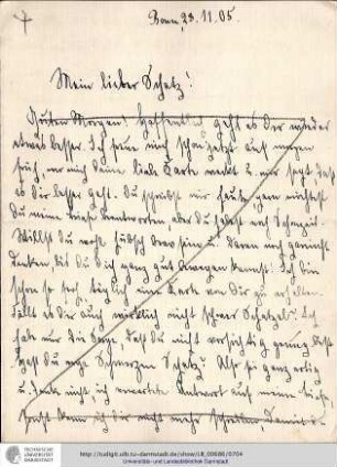 Brief vom 28.11.1905