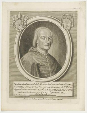 Bildnis des Ferdinandus Maria de Rubeis