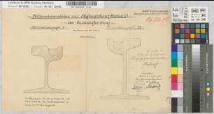 Rillenschienenoberbau mit Auflaufschiene (Flachrille) im Kurvenaußenstrang. Profilzeichnungen