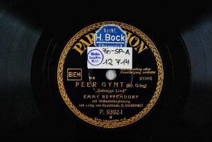 Peer Gynt : "Solveigs Lied" / (Ed. Grieg)