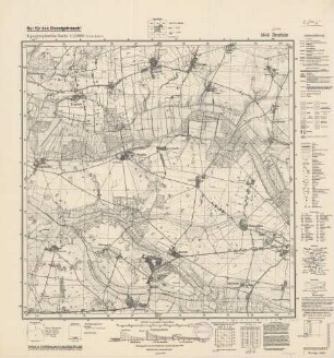 2045 (alte Nr.: 676) Bentzin, Topographische Karte 1:25000 (4cm - Karte)