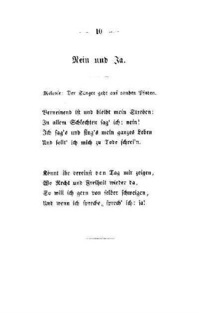 Nein und Ja