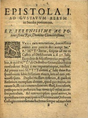 Ludovici Camerarii I. C. Aliorumque Epistolae Nuper Post Pugnam Maritimam in Suedica navi capta Capta A Victore Polono : Anno millesimo, sexcentesimo, vigesimo sexto vergente