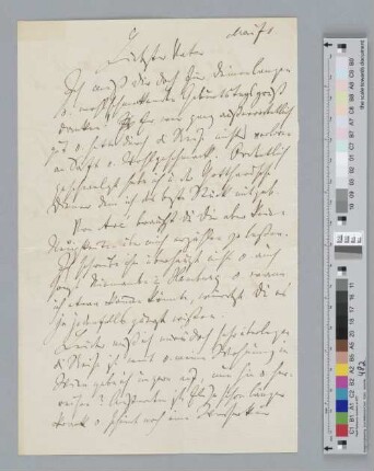 Brief an Johann Jacob Brahms