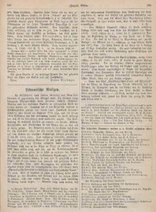 597-599 Literarische Notizen