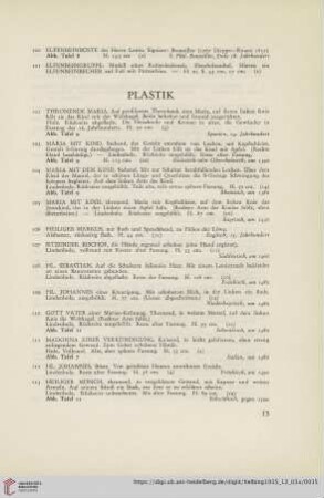 Plastik (Nr. 102-131)