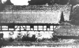 Königswartha. Ehem. Hammermühle, Scheune und Stall, um 1965, Repro