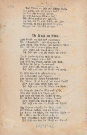 Die Wacht am Rhein.