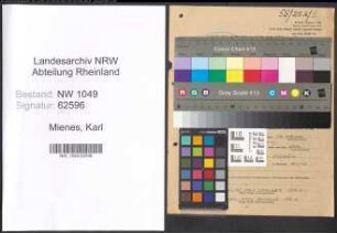 Entnazifizierung Karl Mienes , geb. 03.02.1905 (Ingenieur)