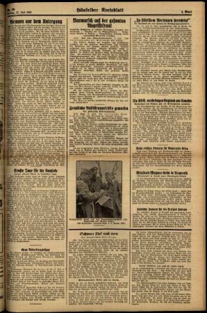 Zweite Ausgabe vom Freitag, den 17. Juli 1942.