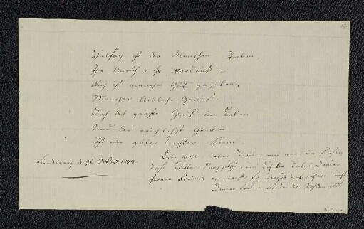 Wilhelm Rohdewald. – Heidelberg, 09.10.1808