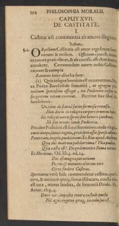 Caput XVII. De Castitate.