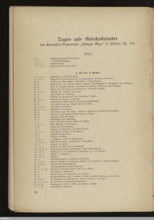 Tages- und Gefechtskalender