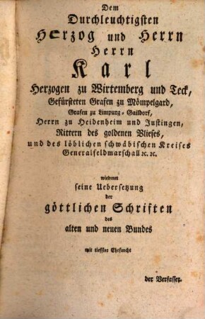 Die göttliche heilige Schrift des alten und neuen Testamentes : in lateinischer und deutscher Sprache durchaus mit Erklärungen nach dem Sinne der heiligen römisch-katholischen Kirche, der heiligen Kirchenväter, und der berühmtesten katholischen Schriftausleger, 1. Die Bücher Genesis und Exodus