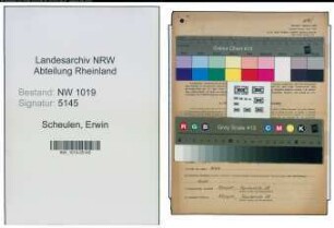 Entnazifizierung Erwin Scheulen , geb. 08.11.1902 (Techniker)