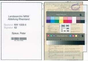 Entnazifizierung Peter Spaus , geb. 05.01.1902 (Landwirt)