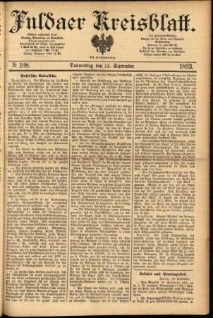 Ausgabe vom Donnerstag, den 14. September 1893.