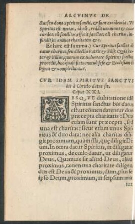 Cur Idem Spiritus Sanctus bis a Christo datus sit. Caput XXI.