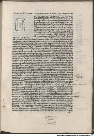 In Somnium Scipionis Ciceronis expositio
