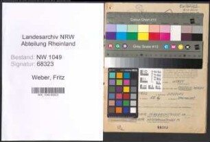 Entnazifizierung Fritz Weber , geb. 17.01.1896 (Lehrer)
